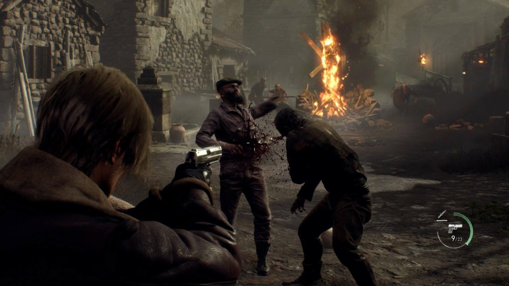Adegan gameplay Resident Evil 4 HD Remake
