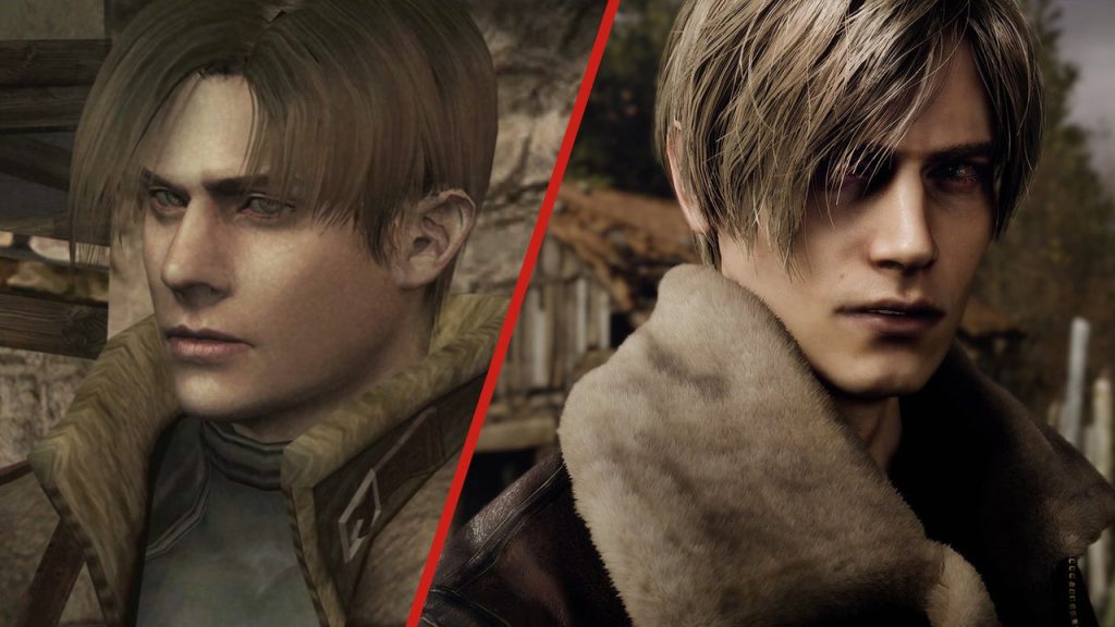 Karakter utama Resident Evil 4 dalam versi HD dan Original