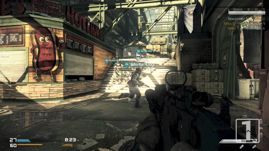 Screenshot gameplay Ghost di Call of Duty