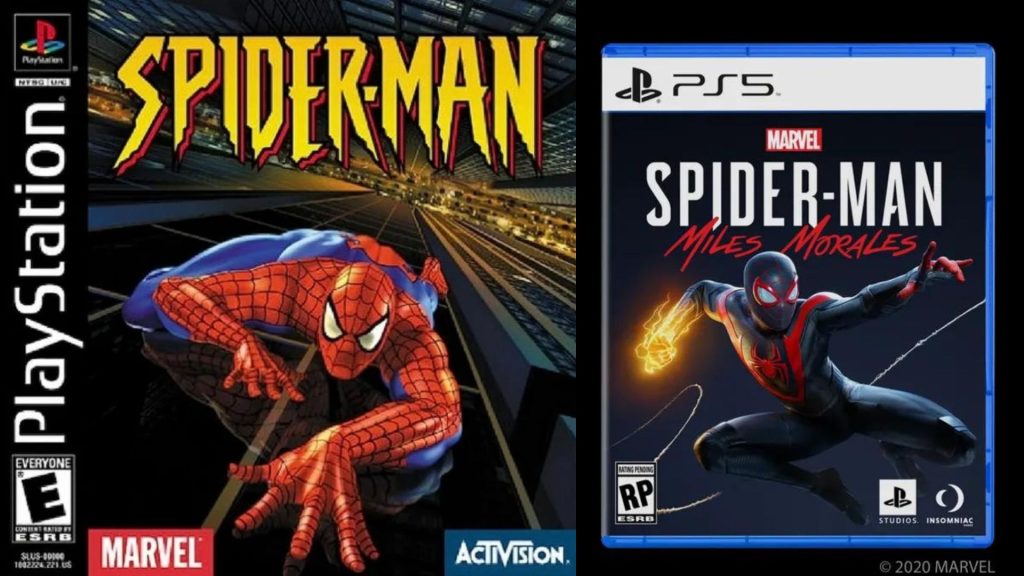 Cover Game Spider-Man Klasik dan Modern