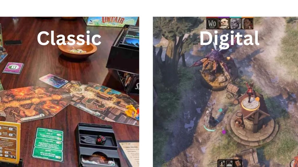 Ilustrasi Dungeons and Dragons Klasik vs Digital