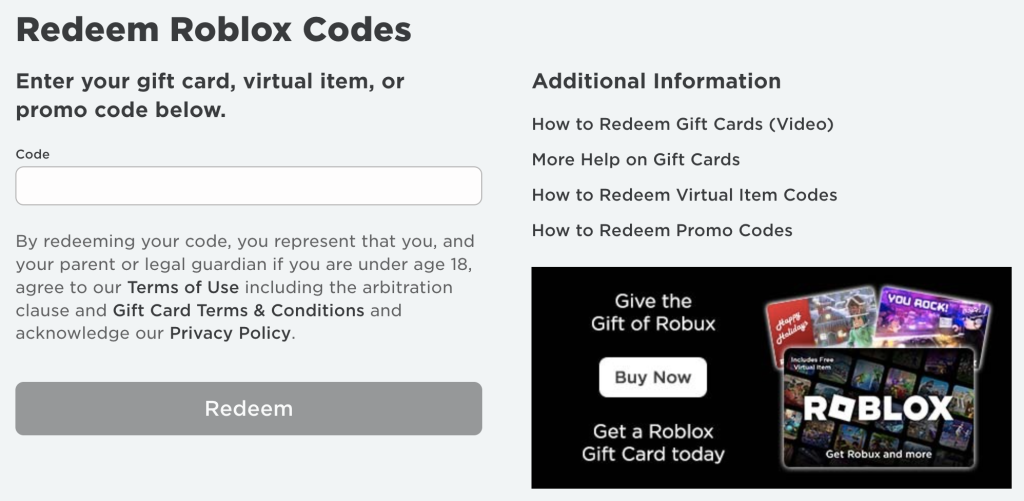 langkah redeem kode hadiah di roblox