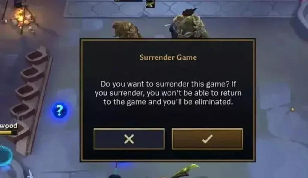 arti surrender dalam game TFT mobile
