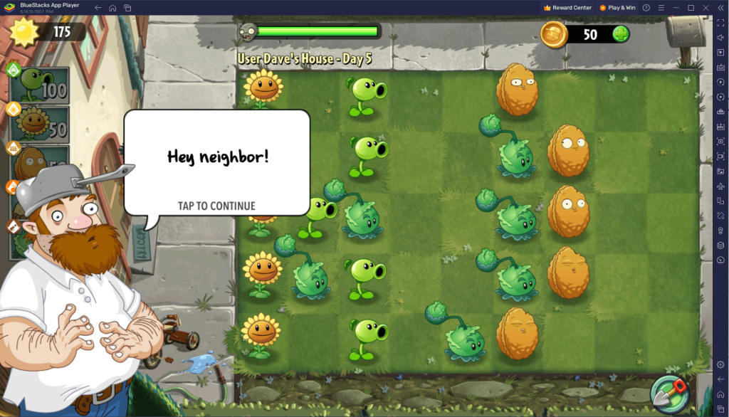 Gambar tampilan awal game Plants vs Zombies 2 pada layar PC