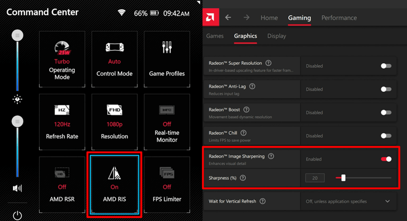 RIS dan CAS Image Sharpening in-game Graphics