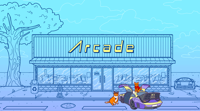 An Arcade Full of Cats