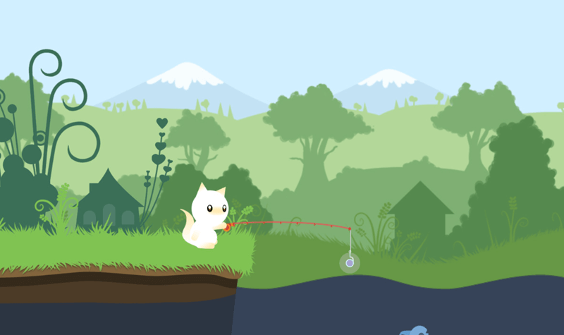 Cat Goes Fishing