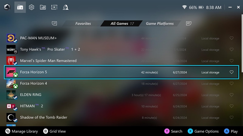 Pilih Tampilan Game Library-nya, Dalam Bentuk Grid atau List