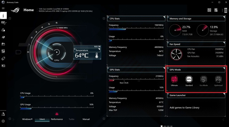 Fungsi MUX Switch di Laptop ROG 6