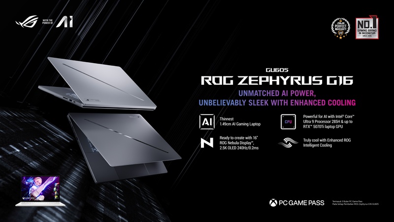 Zephyrus G16 GU605 2025 game pass