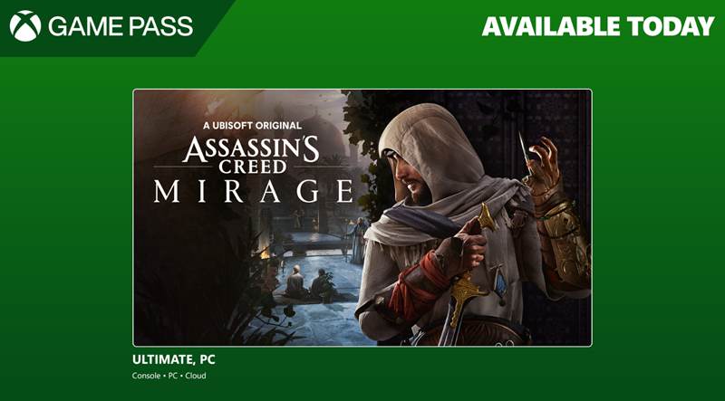 assassin's creed mirage game pass
