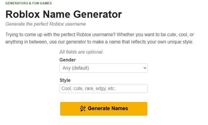 roblox name generator
