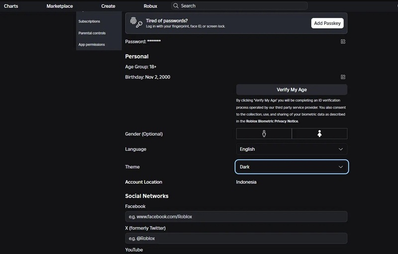 cara roblox mode gelap
