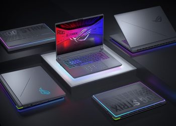 laptop rog dengan keyboard rgb