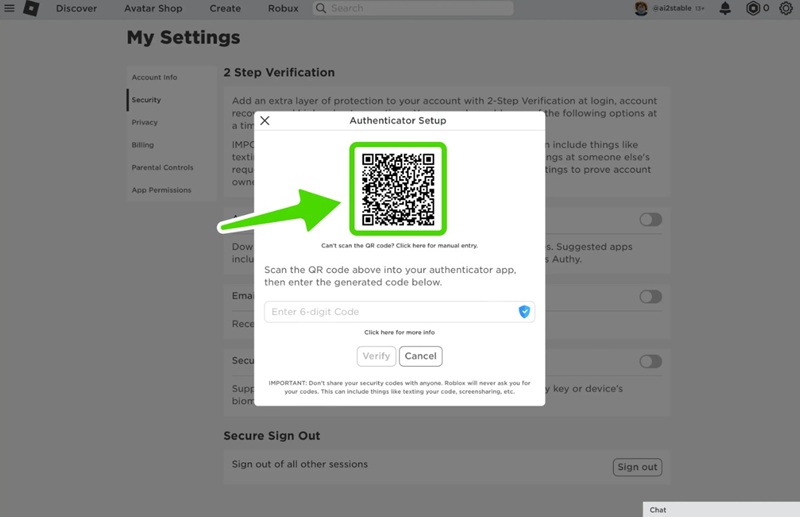 Manfaat Verifikasi 2 Langkah Roblox