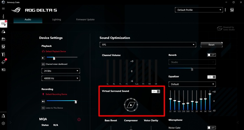 Cara Setting Audio di ASUS ROG 1