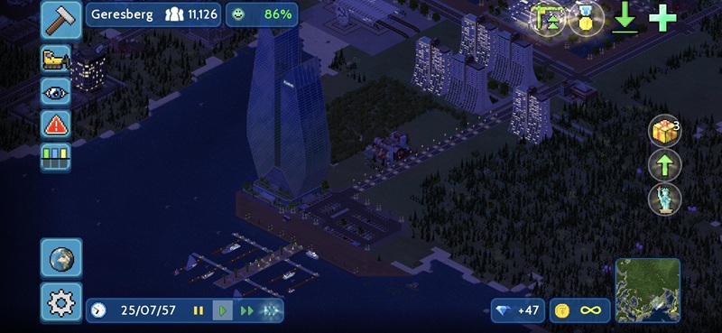 Cara Mengaktifkan Mode Malam di TheoTown 1