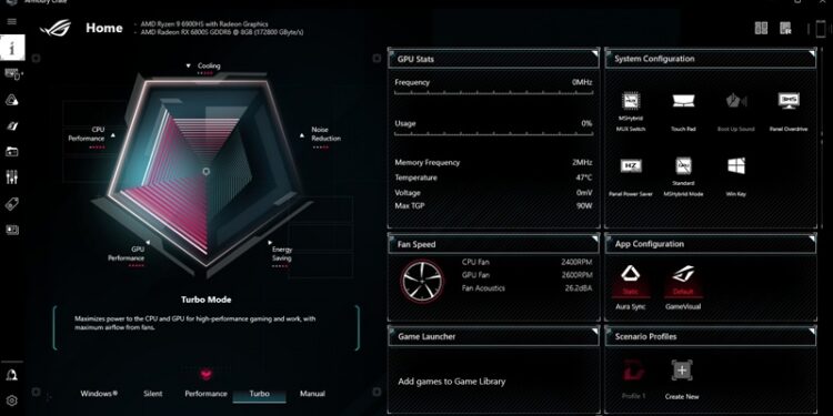 Perbedaan Mode Performance dan Turbo 3 - cara setting armoury crate